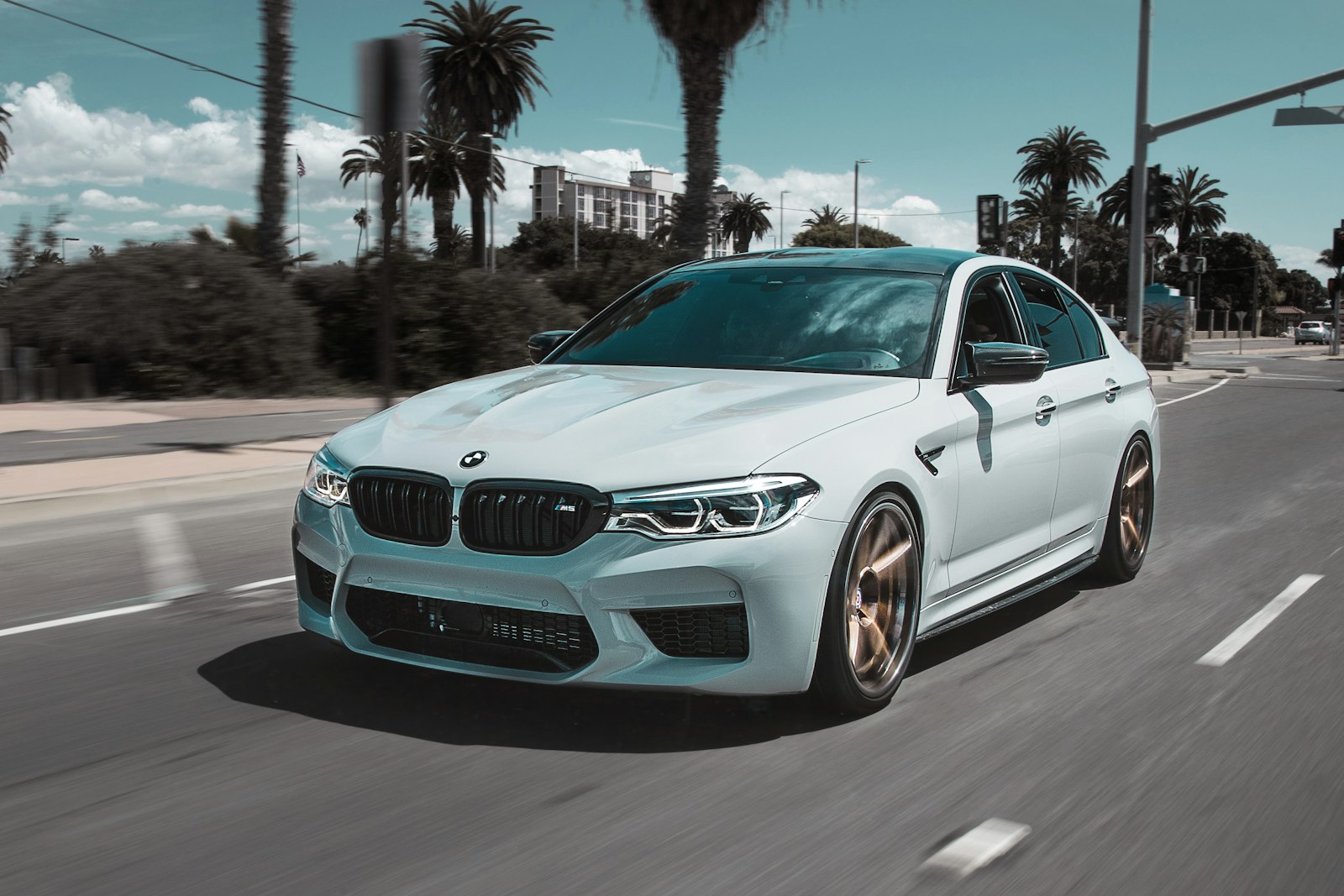 2020 BMW M5 in white